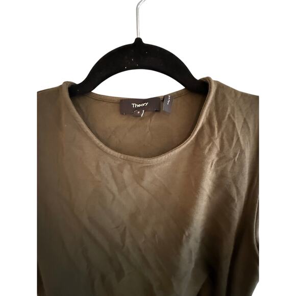 Theory Olive Green Modal Dress Size S - Picture 3 of 5